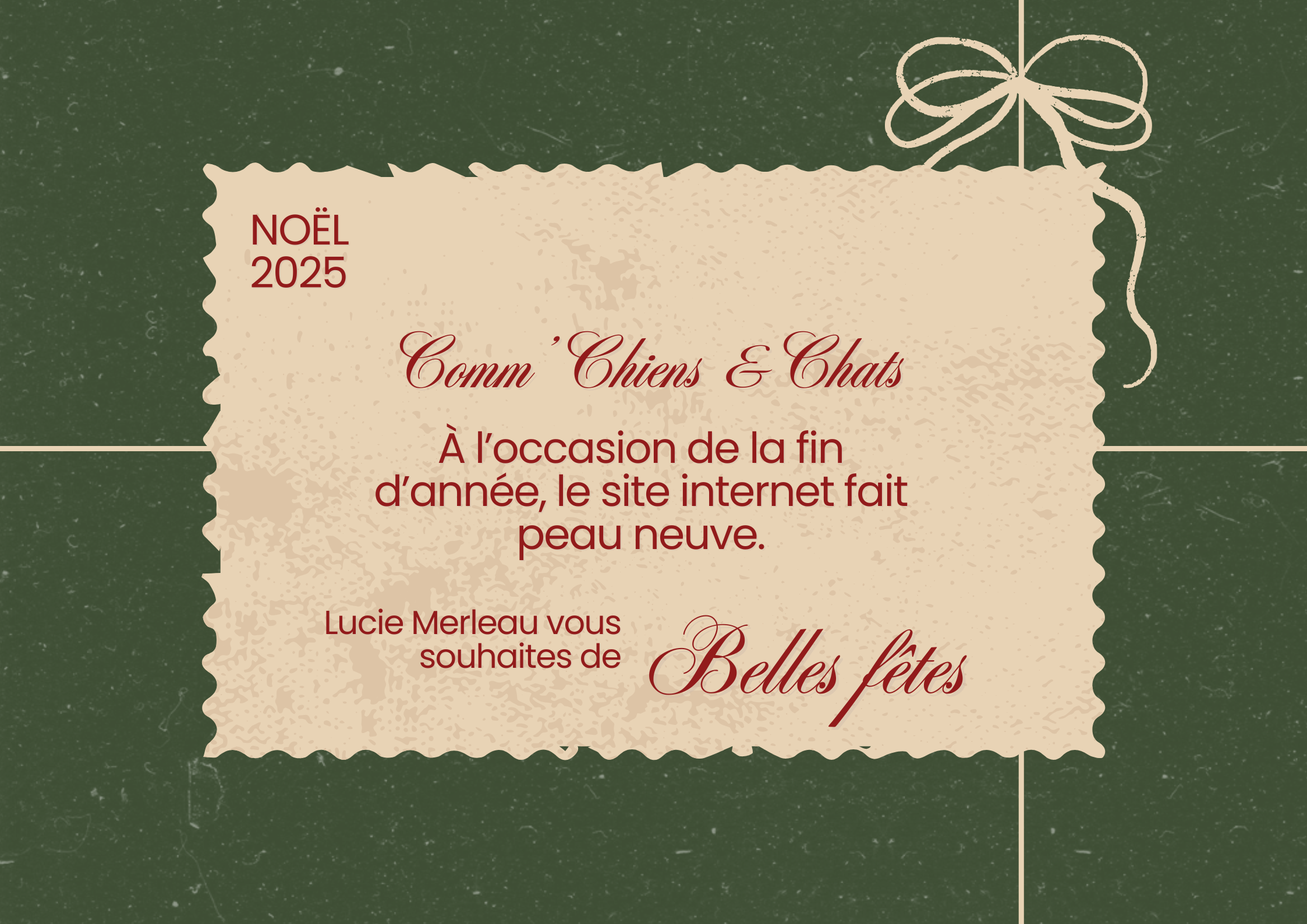 Carte Noël 2025