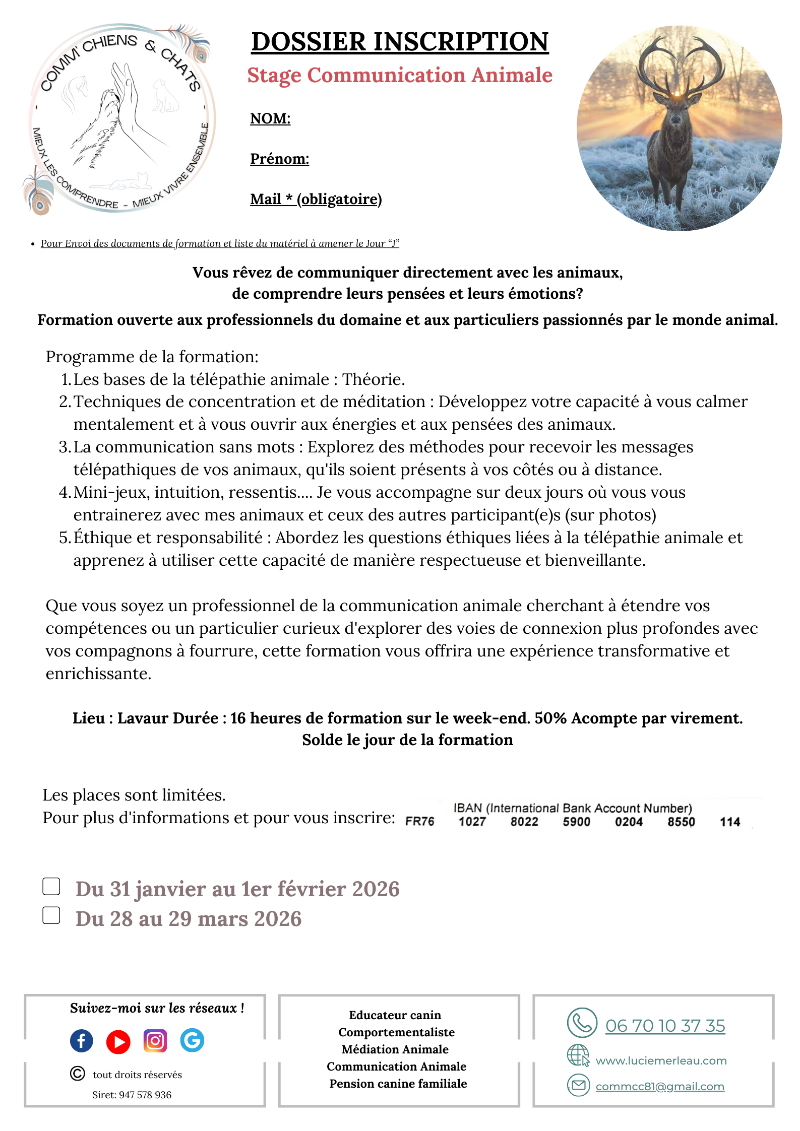 Formation Communication Animale Explicatif